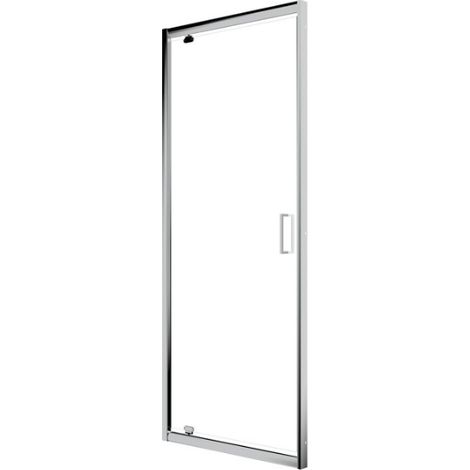 Porta Doccia 80 cm Apertura a Battente H190 Cristallo Trasparente