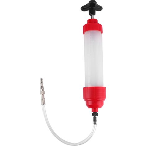 Kit de pompe manuelle pour liquide de frein et d'embrayage (350 ml) avec seringue d'extraction et de remplissage d'huile (1/5)