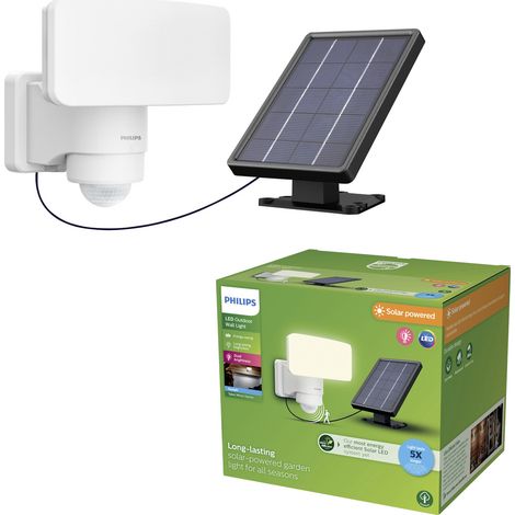 Philips LED Tylus 929004632201 Solar-Außenwandleuchte 6 W Kaltweiß Weiß (1/5)