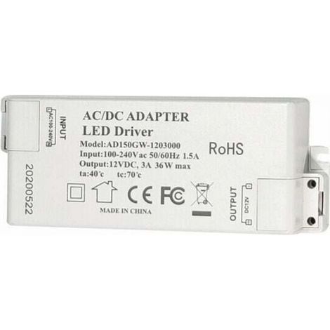 LED Transformateur 48W Driver 12V,LED Transformateur 48W Driver 12V,Transformateur pour luminaire (1/5)