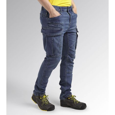 Elastischer Arbeitshose STONE CARGO LIGHT - Blau/Grün L - FR (44/46) - US (33) (1/5)