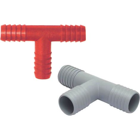 Raccordi portagomma a t in plastica - ø mm.16 (1/2)