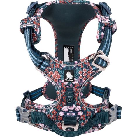 Harnais pour Chien, Ajustement Réglable, Caractéristiques de Sécurité Réfléchissantes, BLAZER MARINE-b, S-a (1/2)