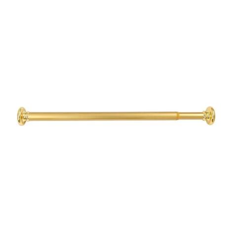 Barre pour rideau de douche rétractable 55-90 cm – Aluminium doré – Installation sans outil – Résistante à la rouille et à la corrosion (1/4)