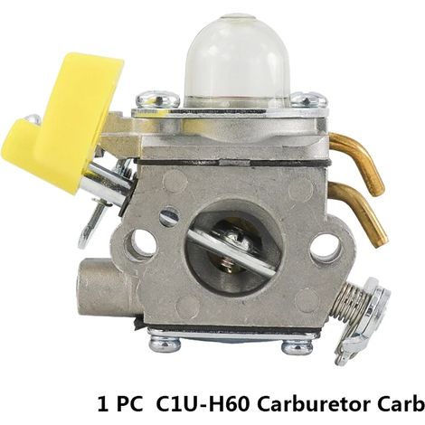 (1 pièce) Carburateur XCAN C1U-H60 pour débroussailleuse Ryobi Homelite 25 cc 30 cc (références : 308054034, 308054003, 308054028, 308054015) (1/4)