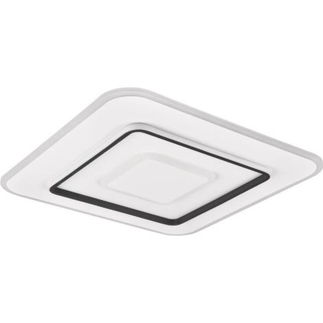 Plafonnier carré 60 cm LED 55W CCT blanc, télécommande (1/3)