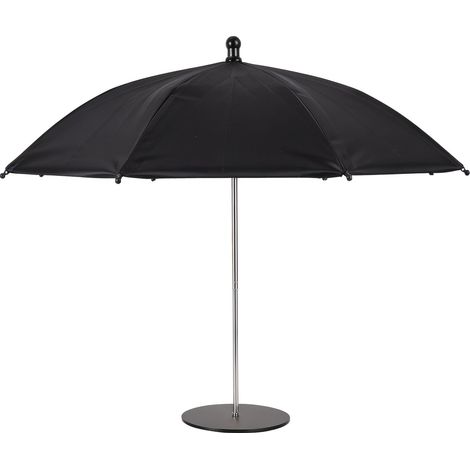 Parasol de Table avec Pied, Mini Parasol pour Boissons (Noir) (1/5)
