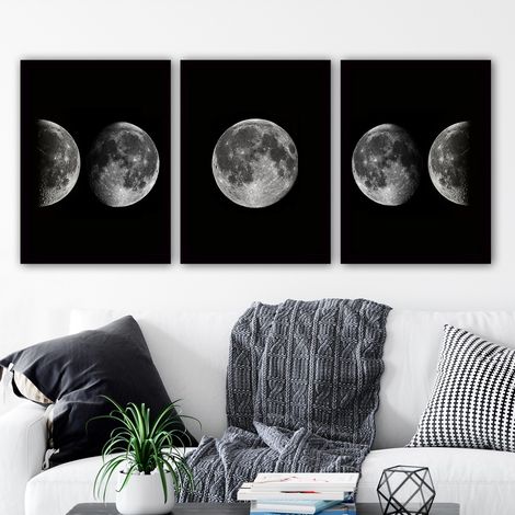 Lulu Tableau décoratif encadré (3 pièces)  Cadre en MDF et (1/3)