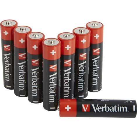Verbatim Alkaline AAA-Batterien, 8er-Pack, 49502