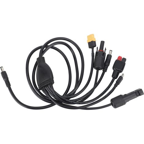 Câble de charge solaire avec connecteur mâle CC vers XT60 mâle femelle USB-C pour Anderson, longueur 1 à 6, longueur 1,2 mètre. (1/5)