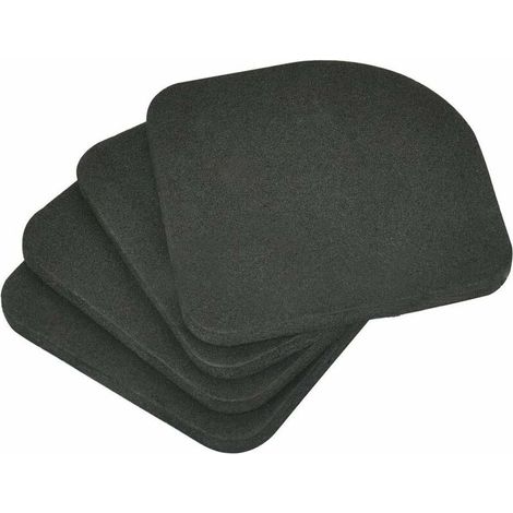 20 PCS Tampons Absorbant Choc Tampon Anti-vibration Universel Tapis Antidérapant Pieds de Réduction du Bruit - Noir (1/5)