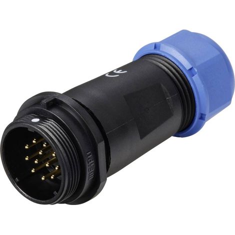 Connecteur de câble mâle, droit In Line 12 pôles 5 A 400 V/AC IP68 Weipu SP2111 / P 12 II (1/4)