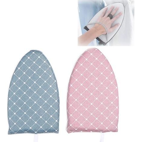 Mini-Bügelmatte, Dampfglätter, Bügelhandschuhe, kleines hitzebeständiges Bügelbrett (2 Teile) (A) (1/5)