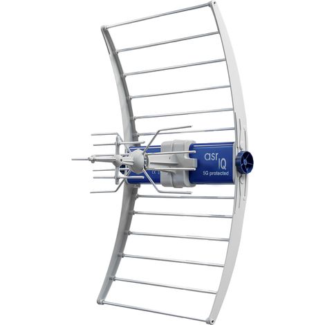 Antenna TV DVB-T/T2 ASR IQ 5G 700 PROTETTA 2023 ECO Telkom Telmor (senza alimentatore)