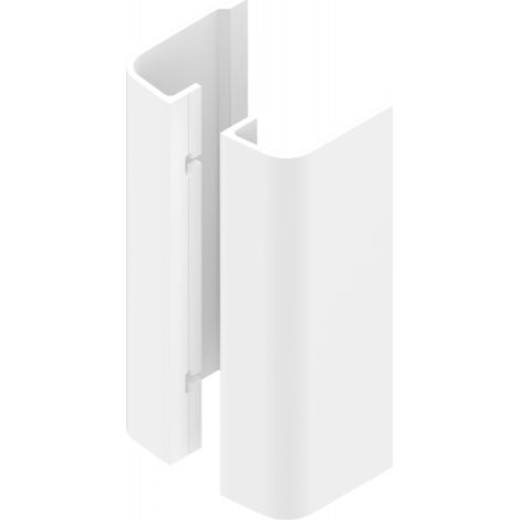 Poignée de tirage aileron aluminium DS6823 longueur 250 mm blanc RAL 9010 - LA CROISEE DS