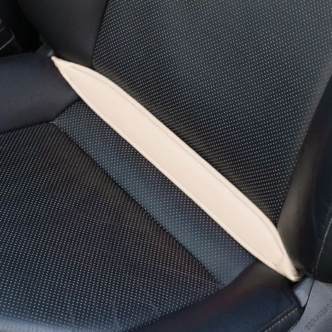(beige) Bande de séparation pour siège auto en cuir universel anti-poussière rouge noir marron beige Accessoires de style intérieur pour voiture (1/5)