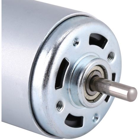 Micromoteur électrique CC haute vitesse 12 V 100 W 12 000 tr/min à couple élevé et arbre rond (1/5)