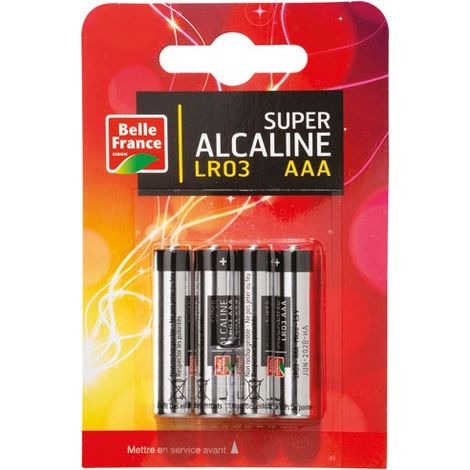 Super Alcaline Batterie LR03 AAA X 4 Blister - Diapar Distribution Alimentaire Parisienne