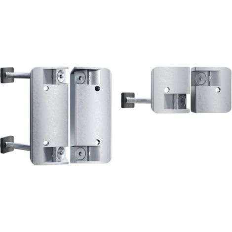 Patte de fixation pour ferme portail TIGER sur tubes ronds - LOCINOX - (1/2)