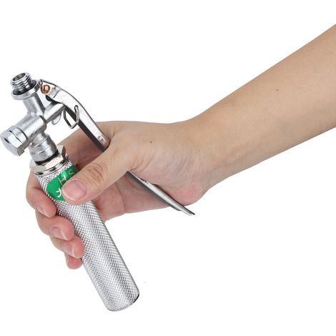 Mango de pulverización agrícola de acero inoxidable, 2 pulgadas, alta presión, con interruptor de botón pulsador para jardinería y agricultura, conexiones de 14x1,5 mm, longitud 180 mm. (1/5)
