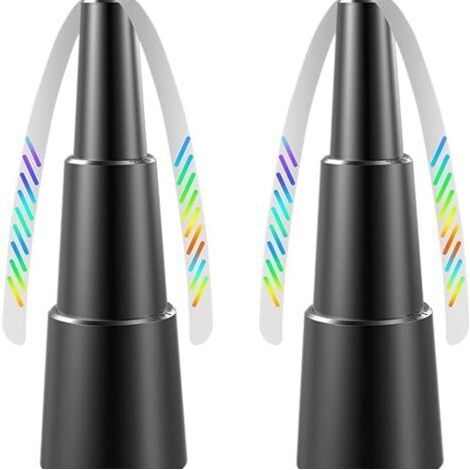Ventilateur Anti-Mouche, Lot de 2 Répulsifs Anti-Mouches, Fly Fan pour effrayer Les Mouches, Répellante Moustique Fan pour Maison Dîner, Terrasse et Restaurant
