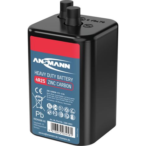 Ansmann 4R25 Spezial-Batterie 4R25 Federkontakt Zink-Kohle 6 V 9000 mAh 1 St.