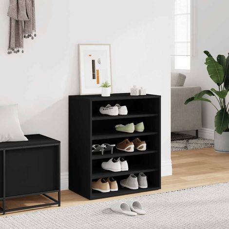 Schuhschrank Schwarz 60x35x70 cm Holzwerkstoff