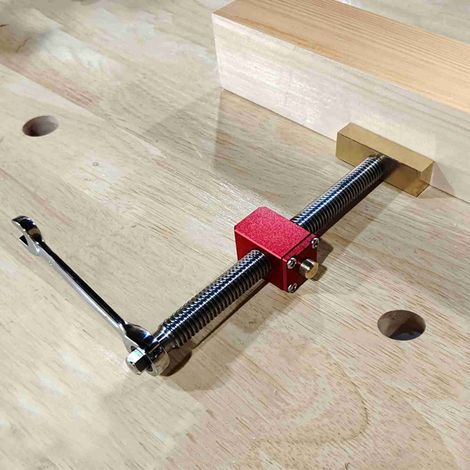 Étau de table pour le travail du bois, serrage rapide, fixation rapide, outil de presse pratique avec butée. (1/5)