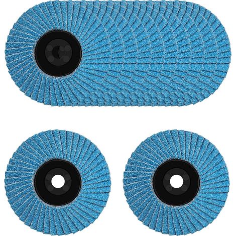 12 Pcs 76mm Flap Discs 80 Grit Angle Grinder Disc for Metal Grinder Grinder Disc Grinder Cutter for Metal Wood Cutting (1/5)