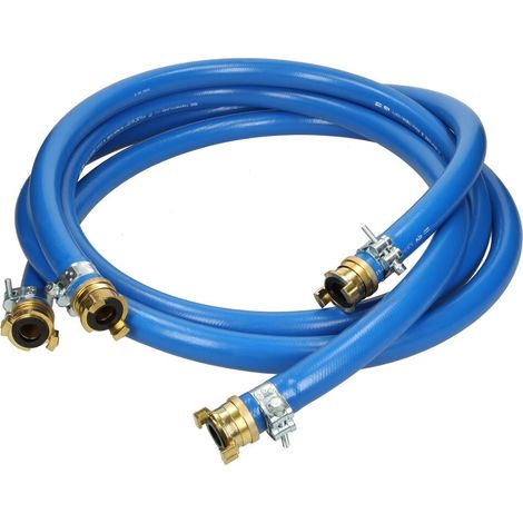 Tuyau de raccordement lot de 2 3 m bleu