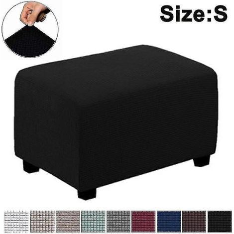 Housse extensible pour pouf, protection pour meubles, housse rectangulaire souple (1/5)