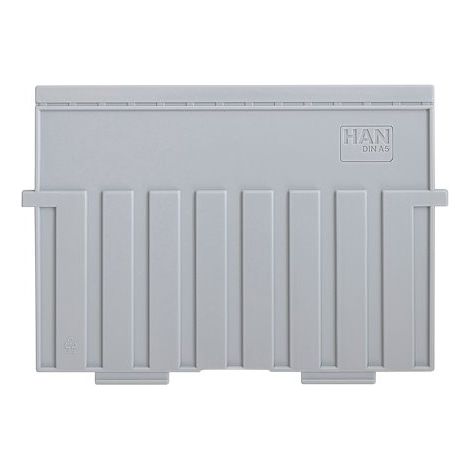 Intercalaires gris pour boîte à fiches 148 x 210 mm - Boîte de 5 (1/2)