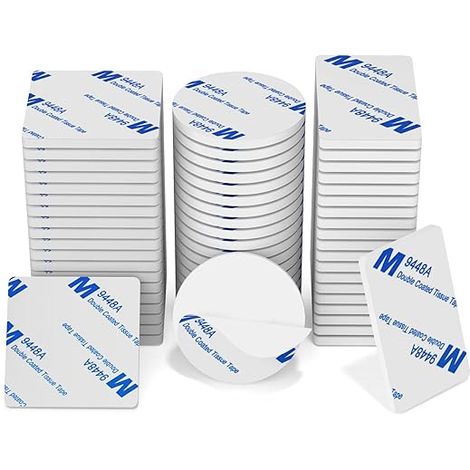 Double Sided Adhesive Pads Foam Double Sided Adhesive Pads Square Round Rectangular White (1/5)