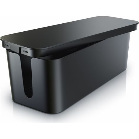 BEARWARE Kabelbox, Kabel Box mit Gummifüßen - Kabelmanagement / dezente Optik / Ladebox (1/5)