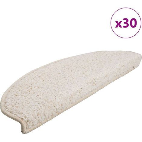 Stufenmatten 30 Stk. 65x21x4 cm Weiß Halbrund Groß