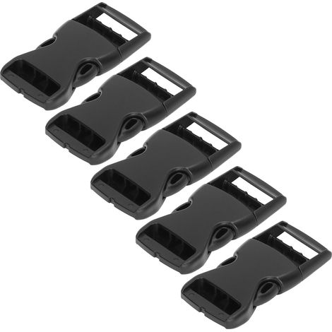 5 Boucles Latérales à Clip Rapide, Plastique Ajustable pour Sangle Bagage Sac à Dos, Lot de 5 Pièces (1/5)