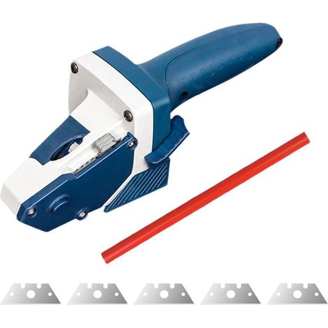 Gipskarton-Schneidewerkzeug, automatisches Schneidewerkzeug, Handwerkzeug zum Schneiden von Gipskarton, Karton und anderen Materialien mit 5 Klingen, 5 m Maßband (1/5)