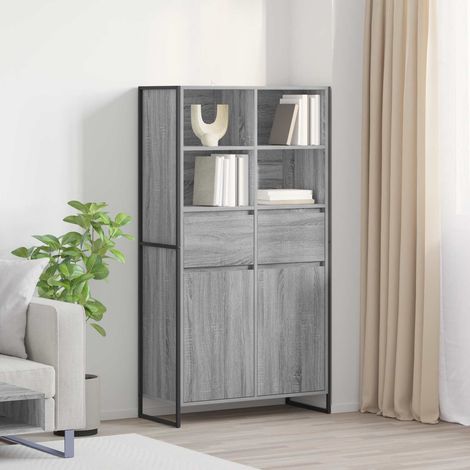 Sideboard 2 pcs Graues Sonoma 81 x 36 x 150.5 cm Holzwerkstoff