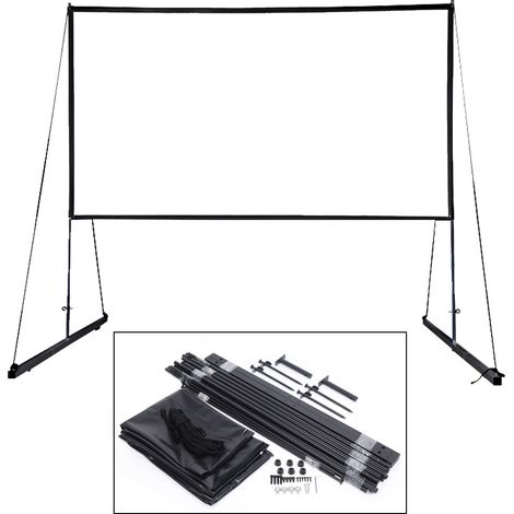 Senderpick – Écran de projection portable 150 pouces 16:9 – Haute résolution 4K-HD – Installation rapide – Sac de rangement inclus (1/5)