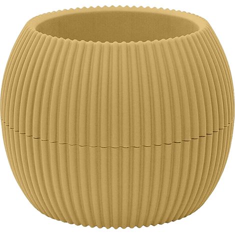 Vasetti Piante Grasse Con Sottobicchiere Integrato Design Moderno Crea La Tua Composizione Varie Misure Colori Vasi Pianta Sottovaso Piantine Vaso Fiori Giallo - Rotondo 0,70 Litri
