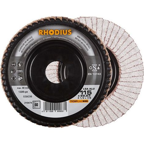 Disque à lamelles LGA ALU 115mm K 60 Rhodius (1/5)