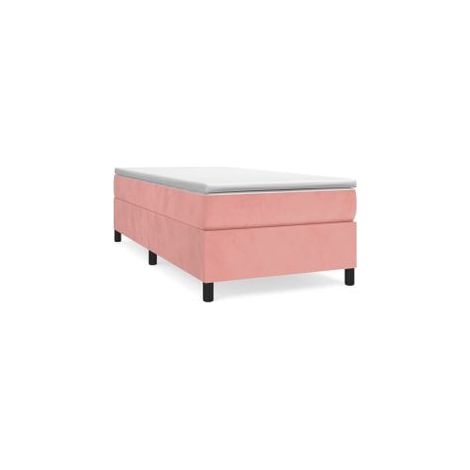 Sommier à lattes de lit avec matelas Rose 100x200 Velours (1/5)