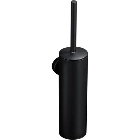 1 x brosse de toilette avec porte - balai, fixation murale en acier inoxydable salle de bains WC, noir Odipie (1/5)