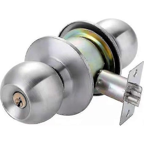 Maniglia porta in giro, pulsante, chiave, serratura, diametro 70 mm (1/5)