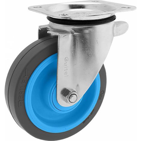 Roulette de manutention pivotante à platine Maxiroll Resilex Ø200mm GUITEL
