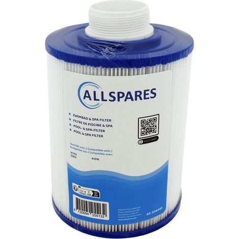 Filtro de agua para spa AllSpares compatible con SC753 / 52512 / PJZ16 (1/3)