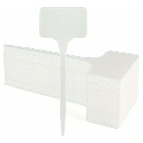 50 Pieces 15.5CM extérieur Plante de Grandes étiquettes extérieur Plastique Jardin Potager, Blanc (1/5)