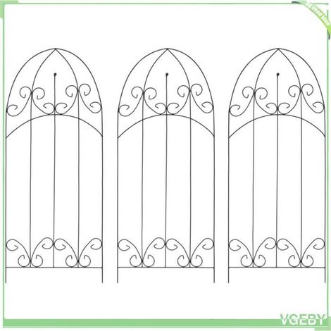 Support pour plantes grimpantes - FAFEICY - 47098 - Noir - Fer - 40 x 100 cm (1/5)