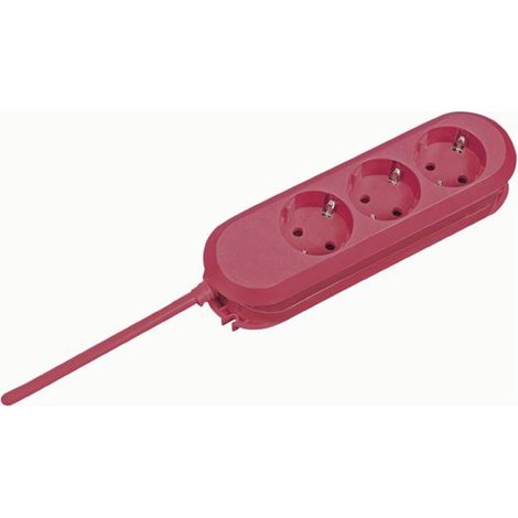 Bachmann 388.371 Steckdosenleiste Rot Schutzkontakt 1 St.