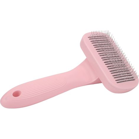 Brosse autonettoyante pour chiens et chats, peigne à aiguilles pour éliminer les poils en un clic, idéale pour les nœuds ouverts.